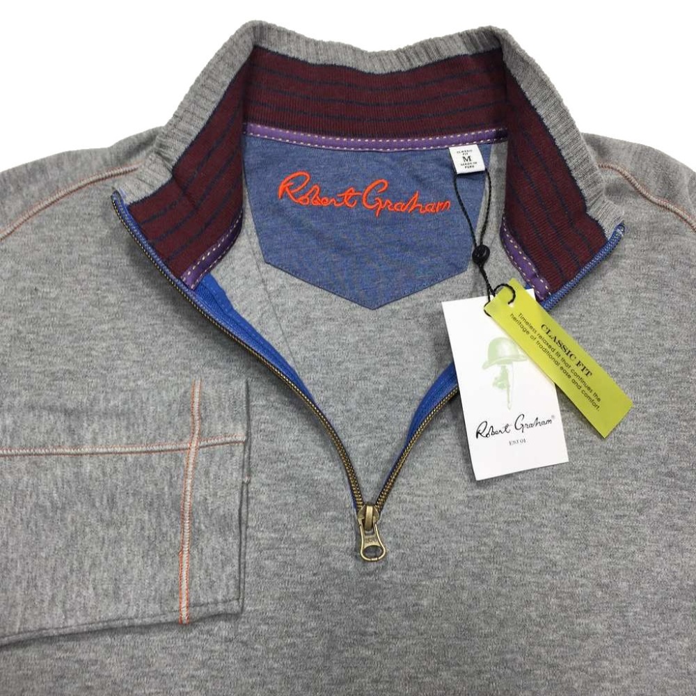 Robert‎ Graham Elliot 1/4 Zip Sweater